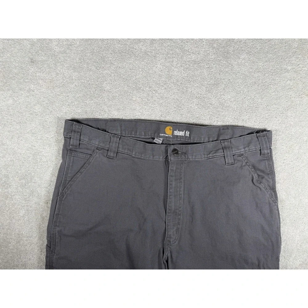 Carhartt Rugged Flex Relaxed Fit Duck Utility Gray‎ Work Pants Men's 42x32